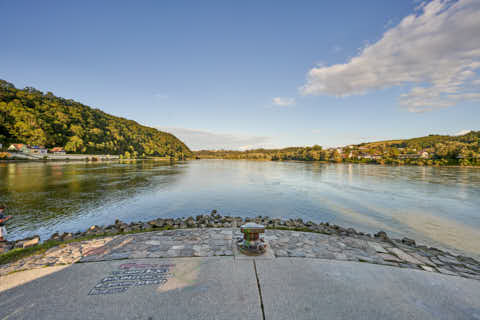 Gemeinde Passau Landkreis Passau Dreiflüsseeck Donau Innmündung (Dirschl Johann) Deutschland PA